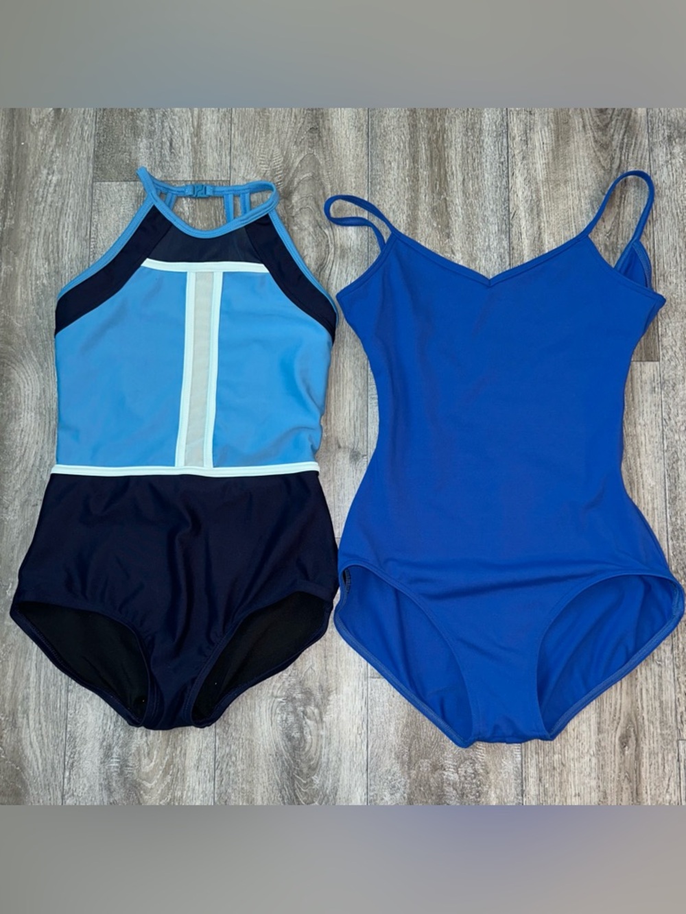 Oh lala Bloch ballet Solid Royal Blue dance gymnastics leotards sz s